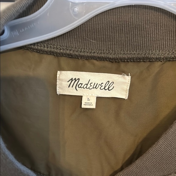Madewell Olive Green Sherpa Jacket large - Picture 2 of 4